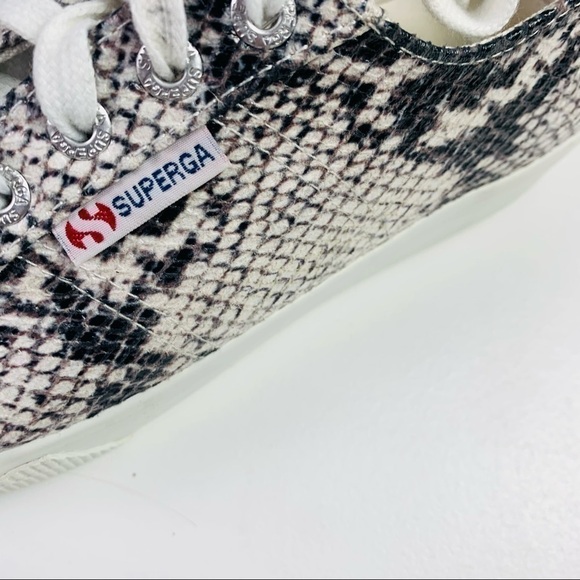Superga platform sneakers women size 37 snake embossed - Picture 6 of 10